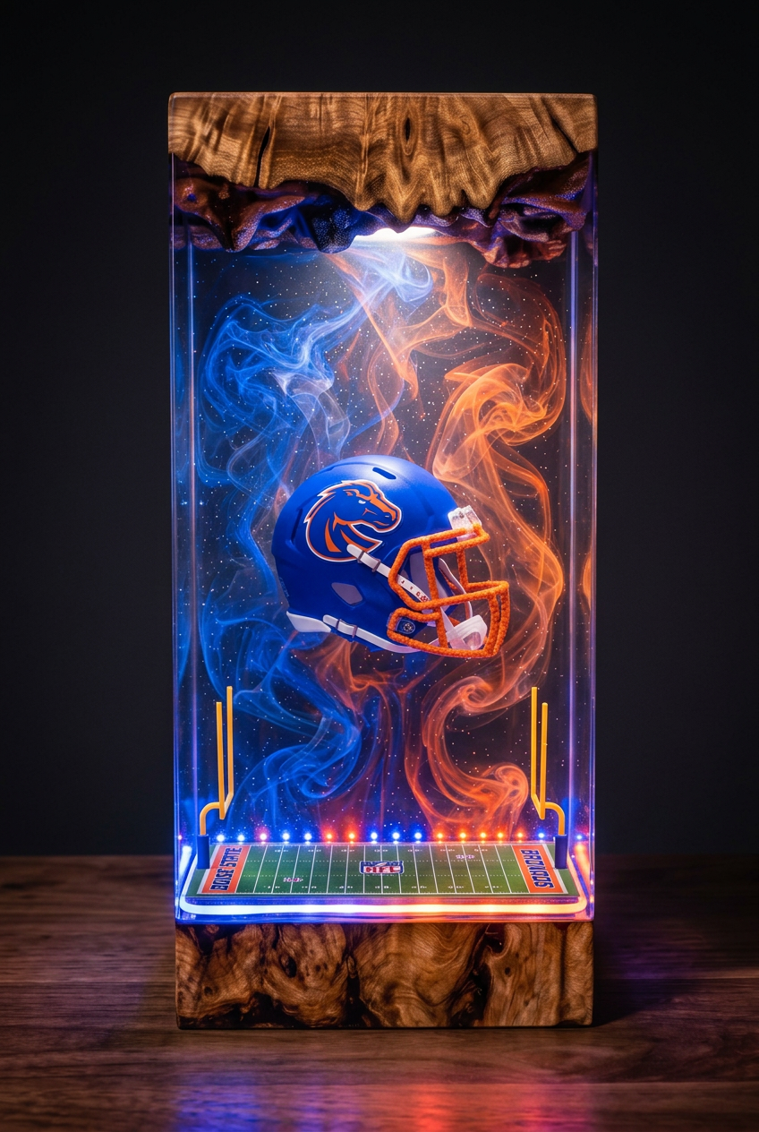 Boise State Broncos NCAA Resin Lamp