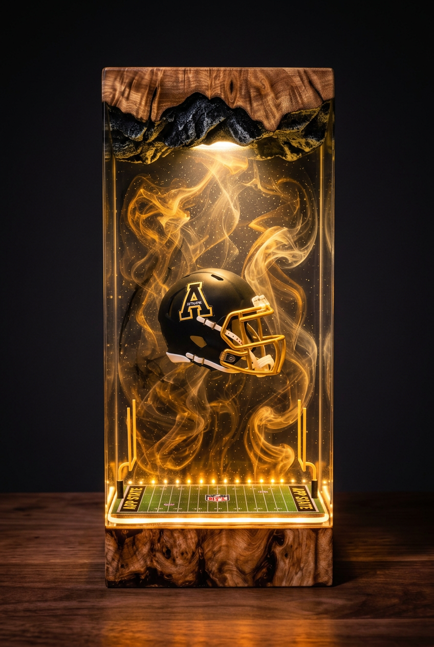 Appalachian State Mountaineers NCAA Resin Lamp