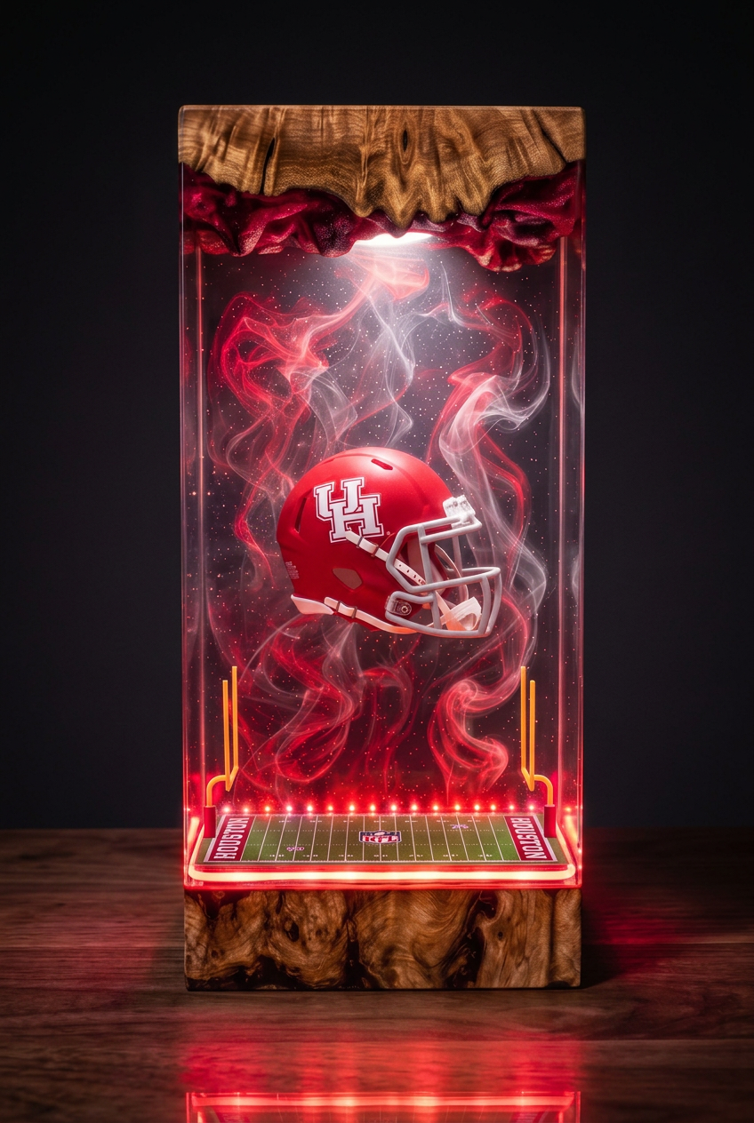 Houston Cougars NCAA Resin Lamp