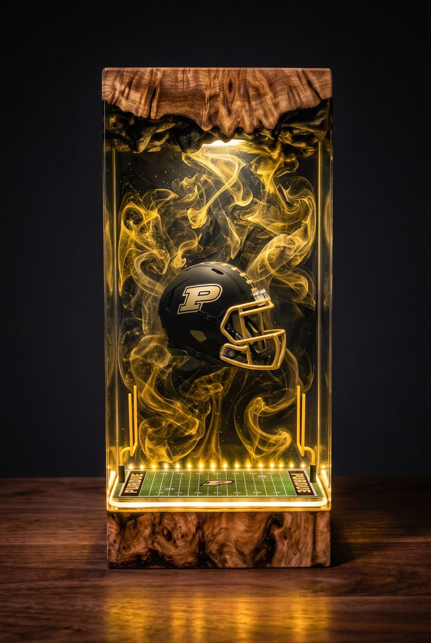 Purdue Boilermakers NCAA Resin Lamp