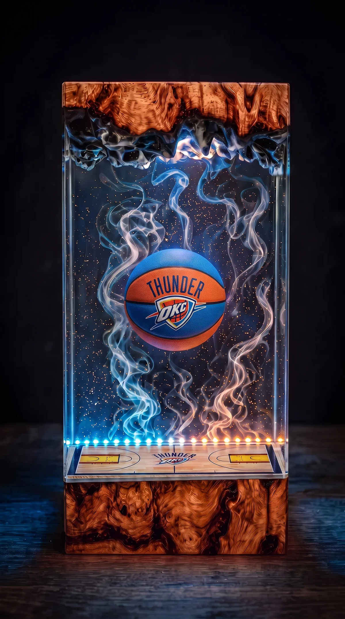 Oklahoma City Thunder NBA Resin Lamp