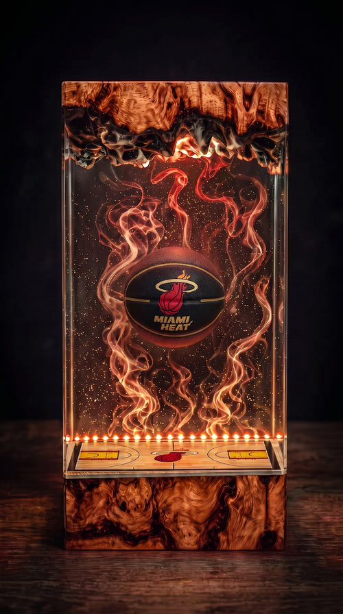 Miami Heat Resin Lamp