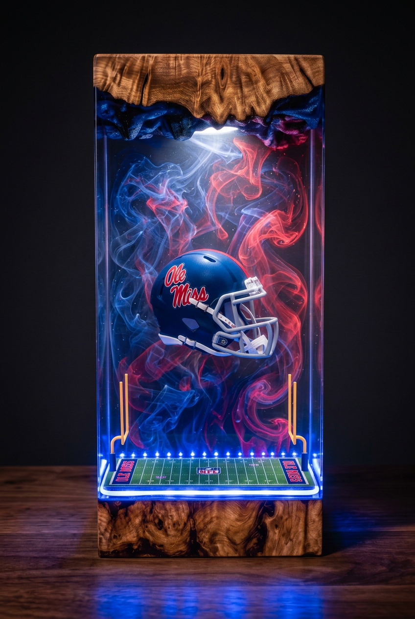 Ole Miss Rebels NCAA Resin Lamp