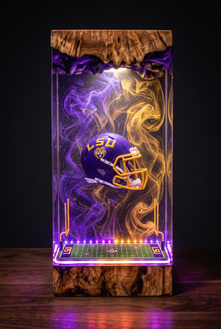 LSU Tigers NCAA Resin Lamp