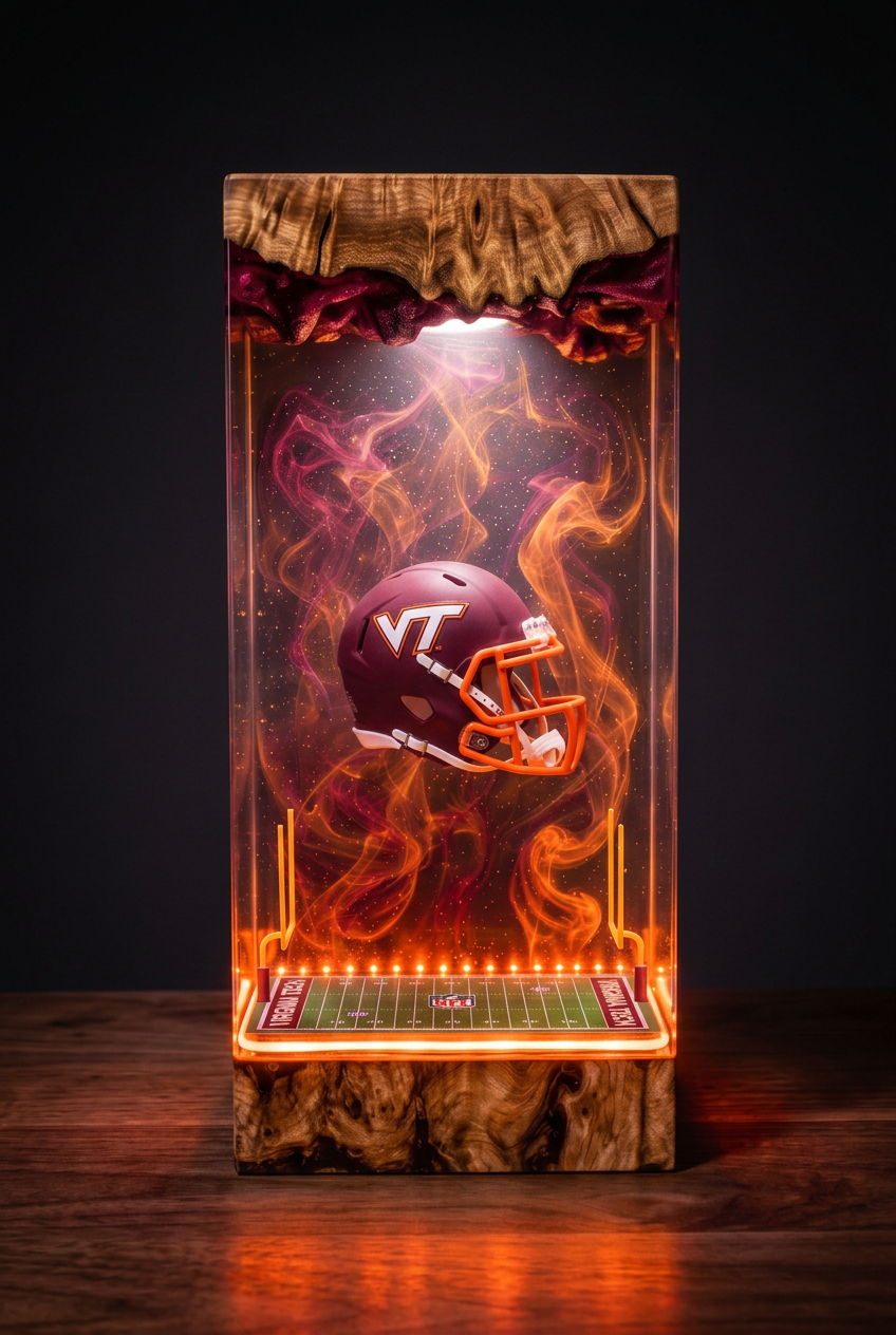 Virginia Tech Hokies NCAA Resin Lamp