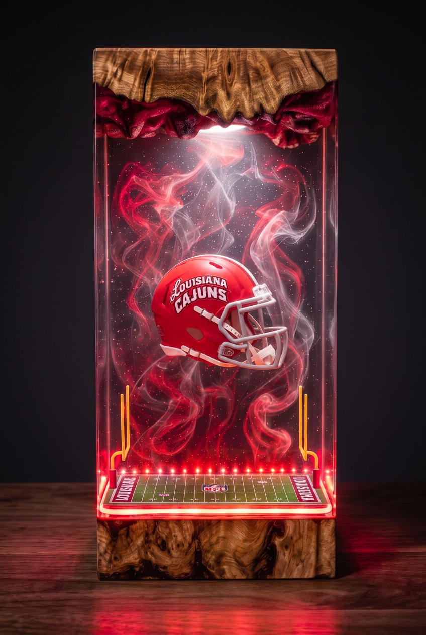 Louisiana Cajuns NCAA Resin Lamp