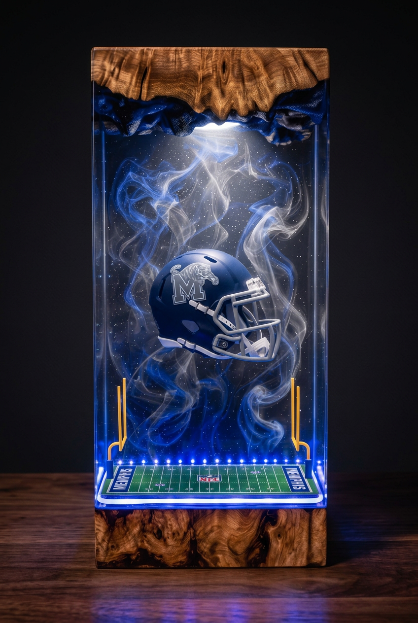 Memphis Tigers NCAA Resin Lamp