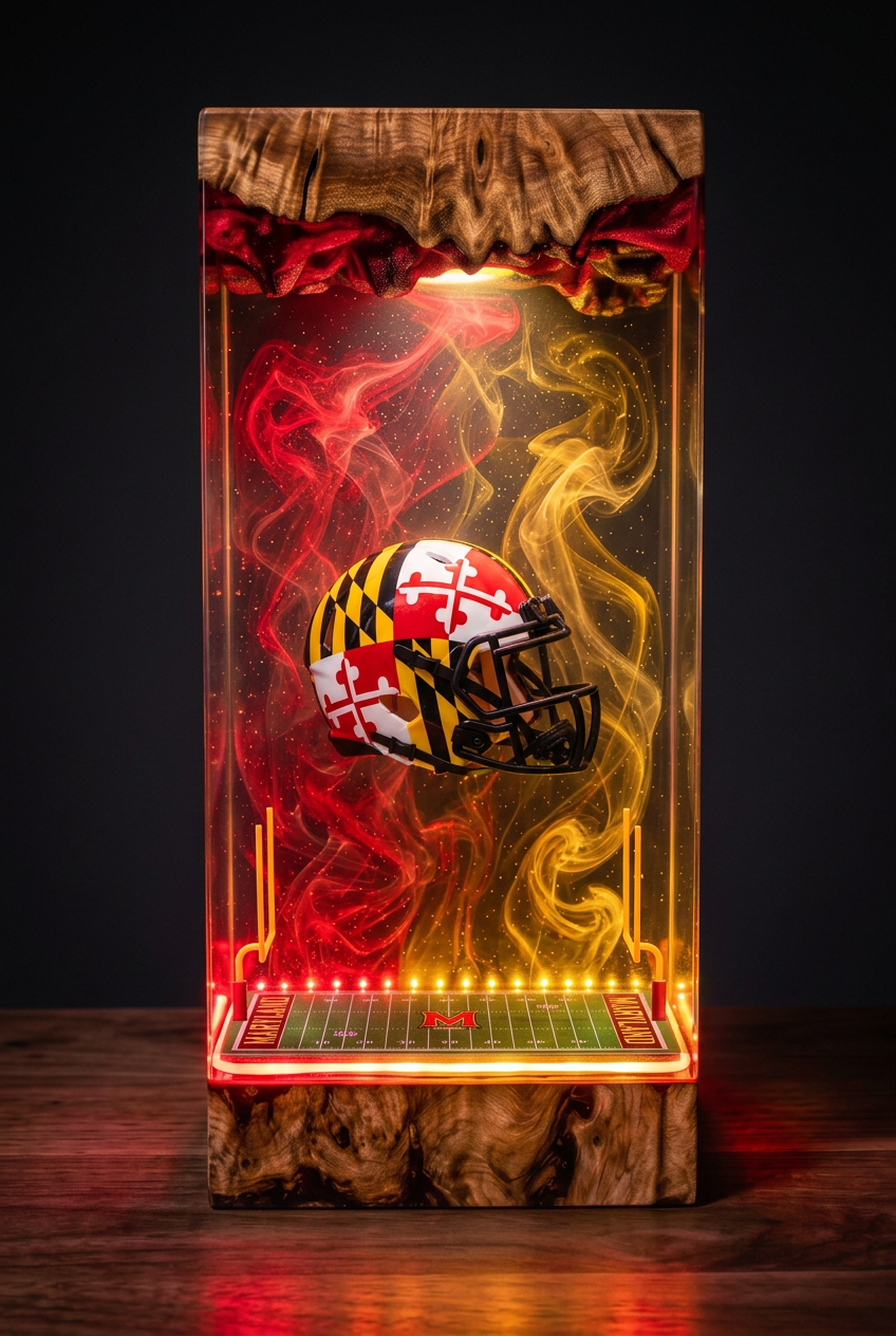 Maryland Terrapins NCAA Resin Lamp