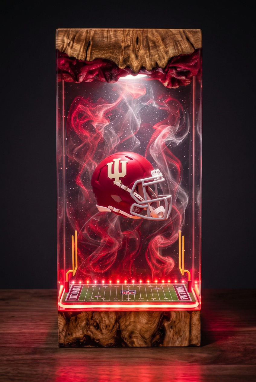 Indiana Hoosiers NCAA Resin Lamp