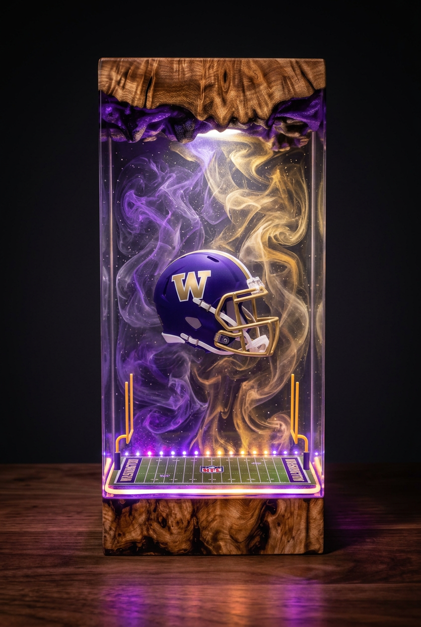 Washington Huskies NCAA Resin Lamp