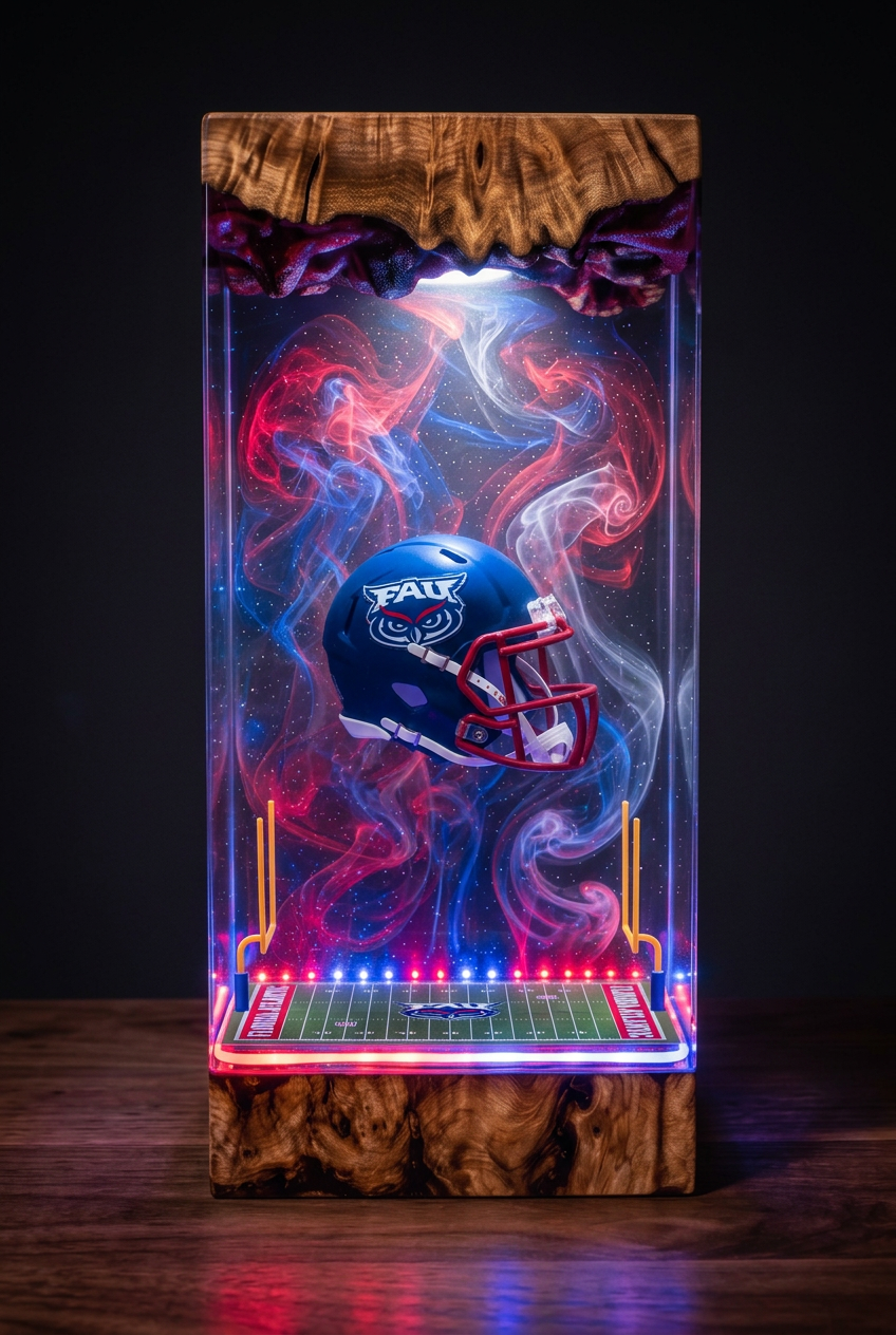 FAU Owls NCAA Resin Lamp