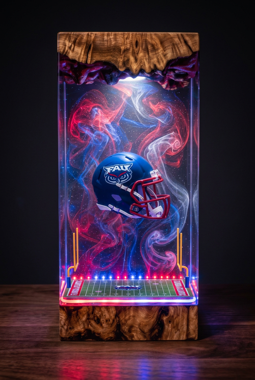 FAU Owls NCAA Resin Lamp