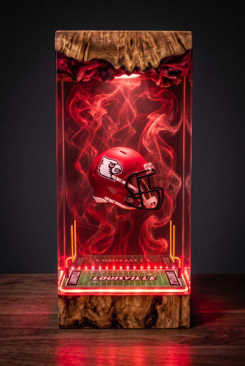 Louisville Cardinals NCAA Resin Lamp