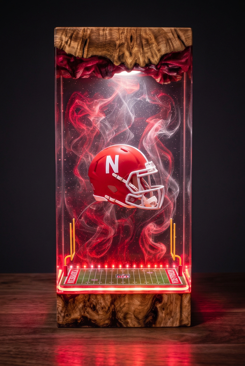 Nebraska Cornhuskers NCAA Resin Lamp