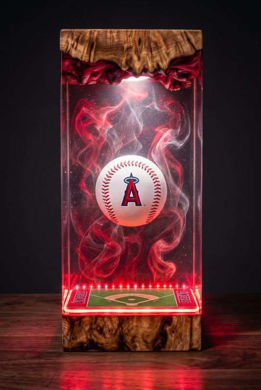 Los Angeles Angels MLB Resin Lamp