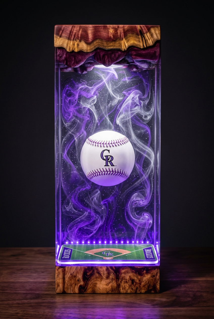 Colorado Rockies MLB Resin Lamp