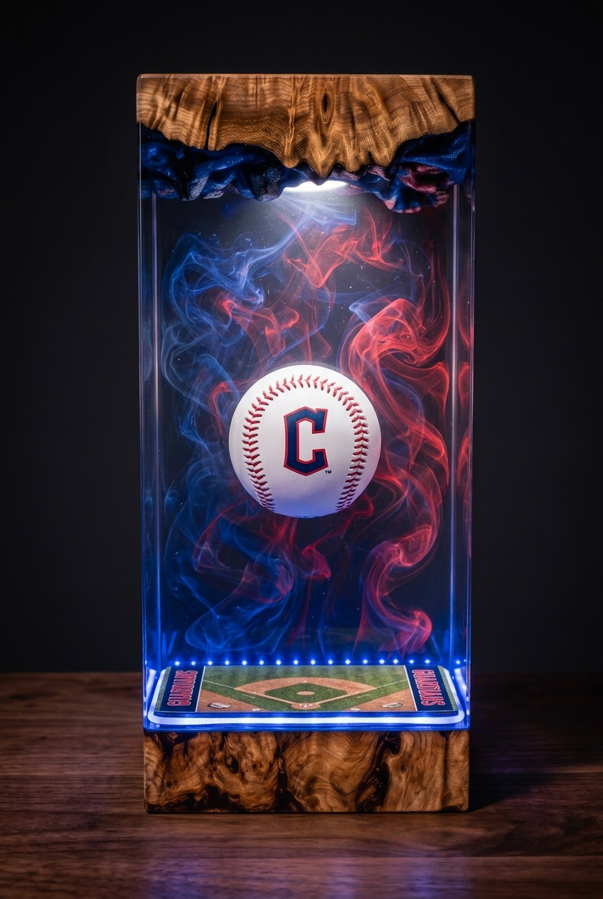 Cleveland Guardians MLB Resin Lamp