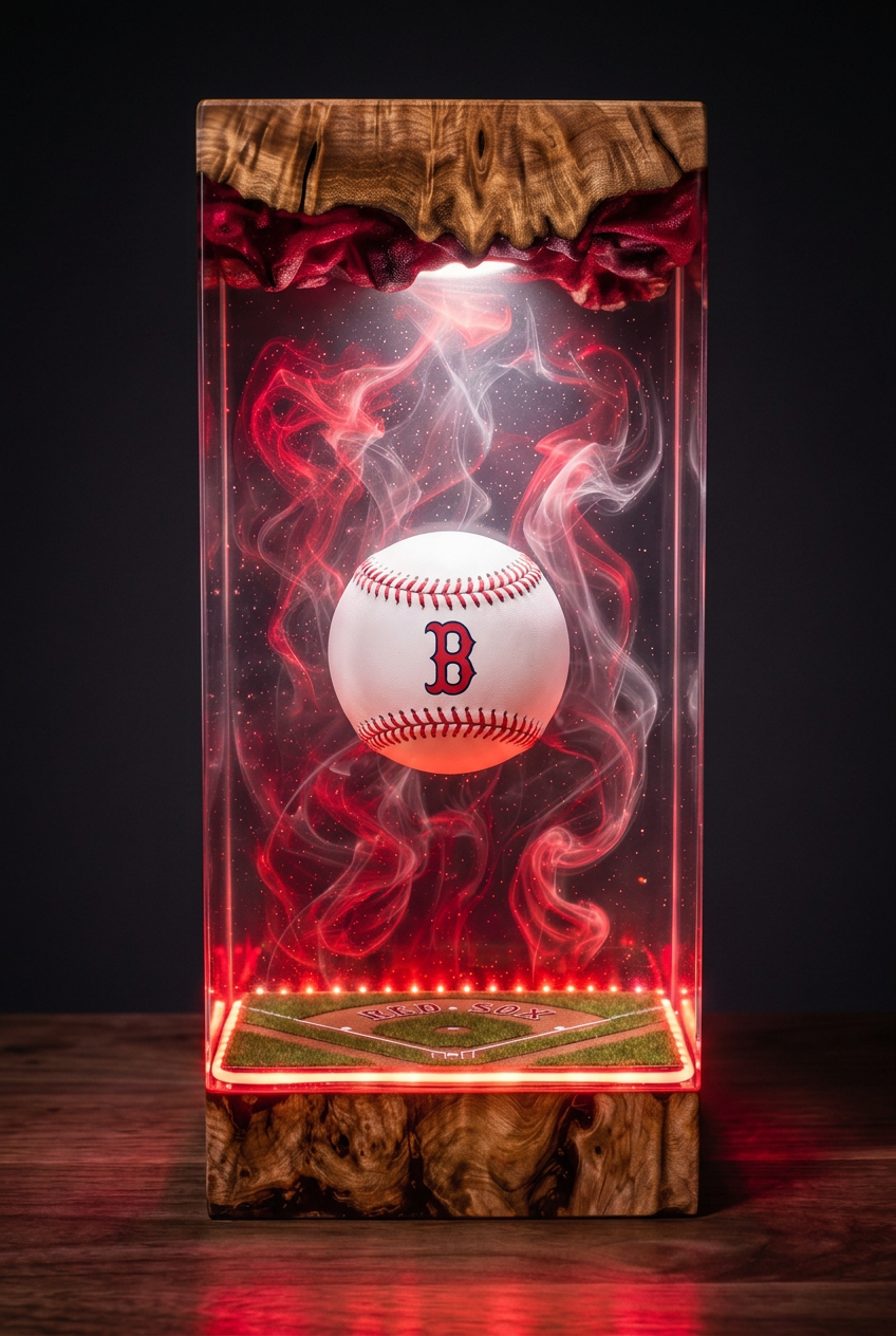 Boston Red Sox MLB Resin Lamp