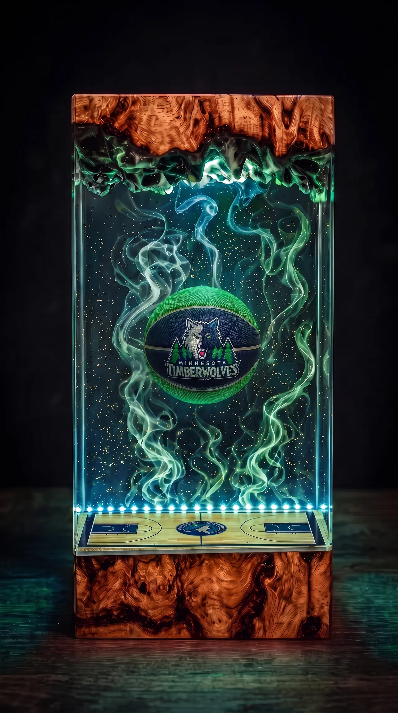 Minnesota Timberwolves NBA Resin Lamp